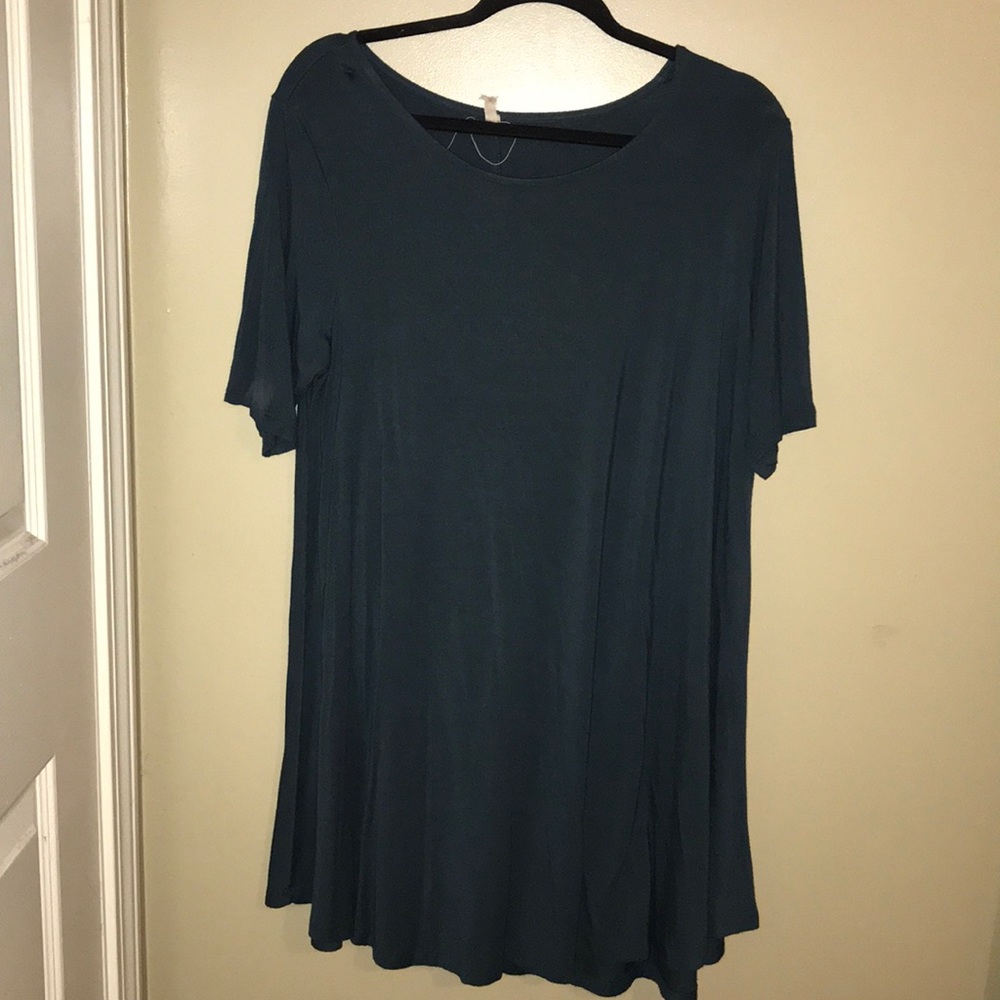 Green Piko shift dress